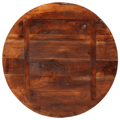 Piano per Tavolo Ø 90x2,5 cm Rotondo Legno Massello di Recupero | homemem39