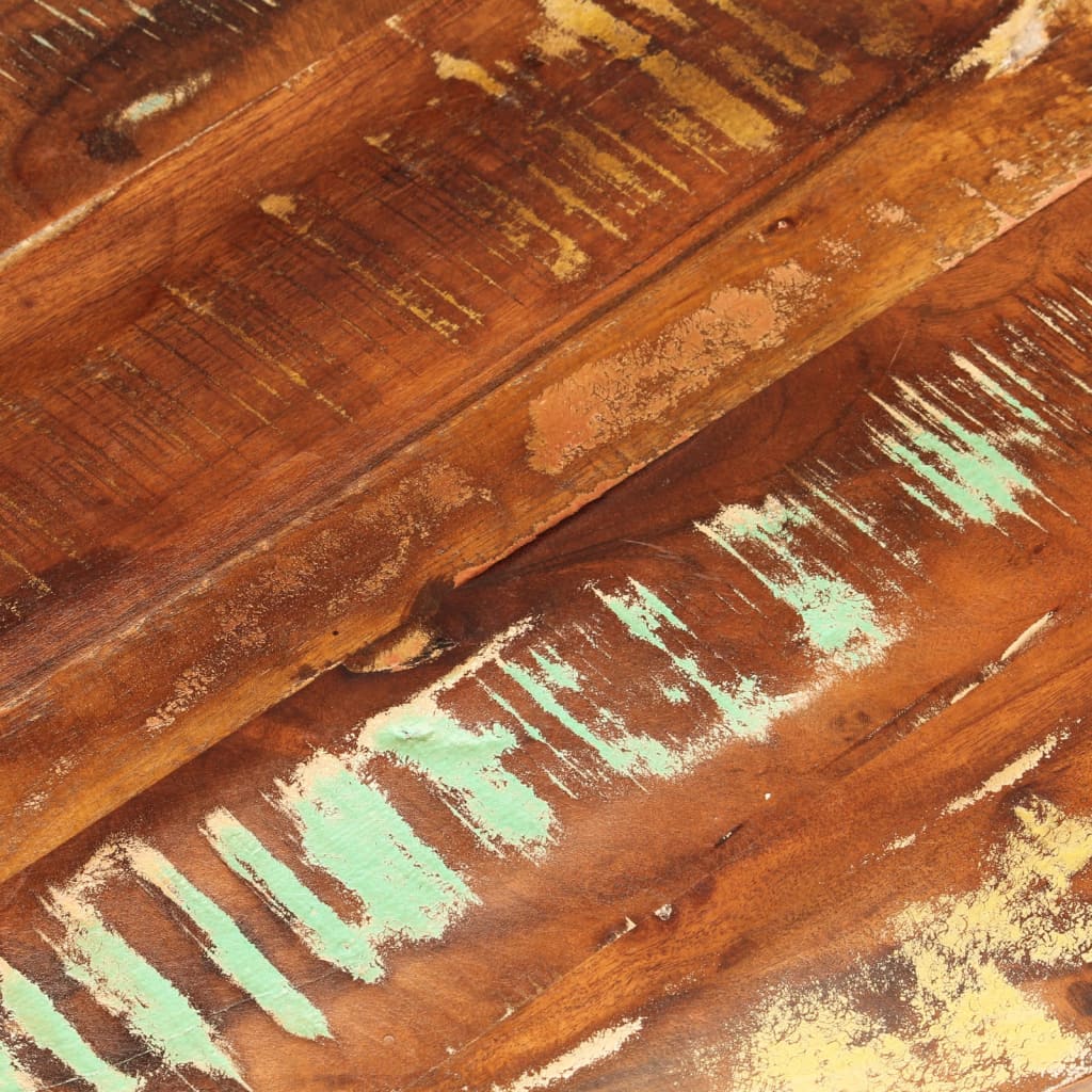 Piano per Tavolo Ø 90x2,5 cm Rotondo Legno Massello di Recupero | homemem39