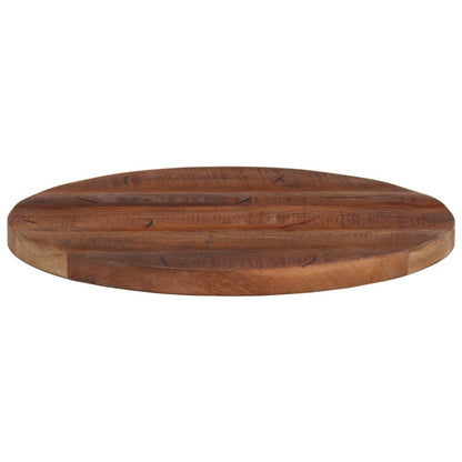 Piano per Tavolo Ø 50x3,8 cm Rotondo Legno Massello di Recupero | homemem39