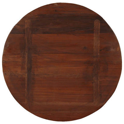 Piano per Tavolo Ø 70x2,5 cm Rotondo Legno Massello di Recupero | homemem39