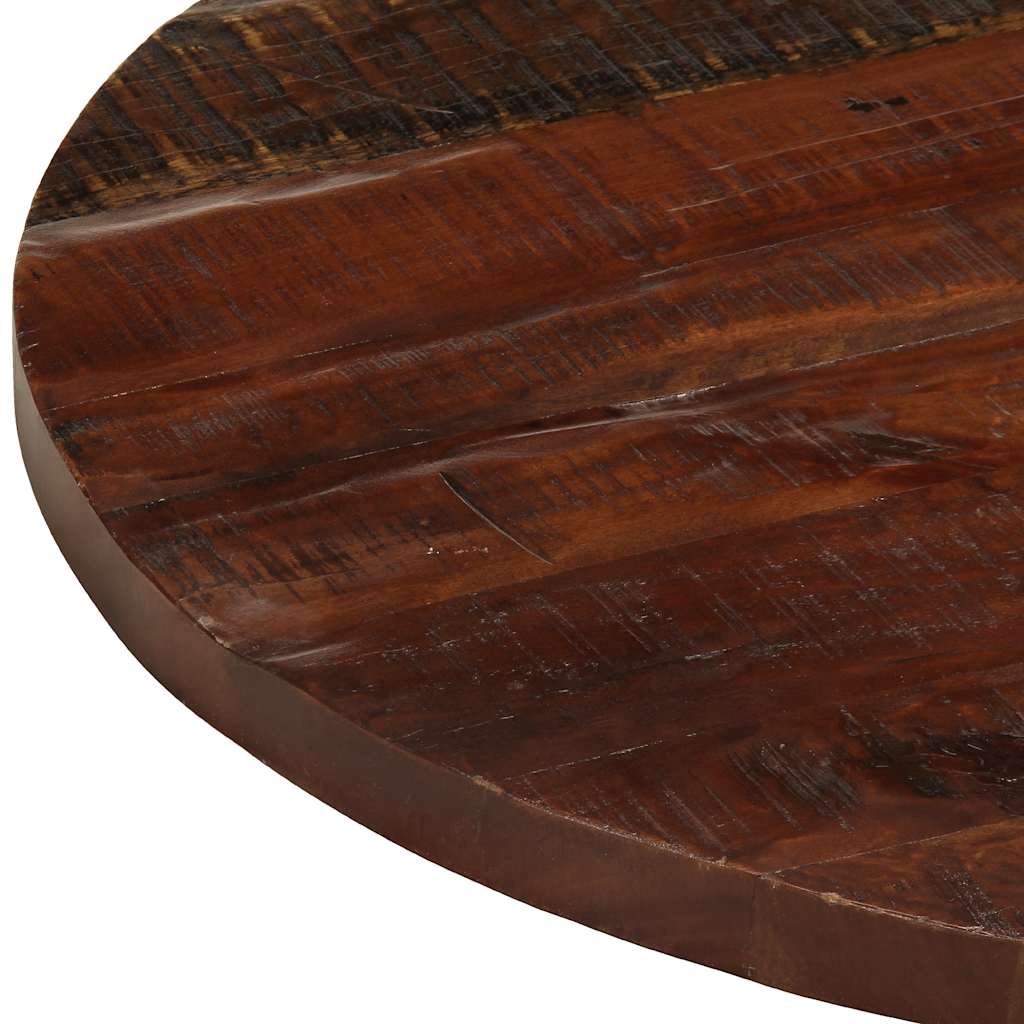 Piano per Tavolo Ø 70x2,5 cm Rotondo Legno Massello di Recupero | homemem39