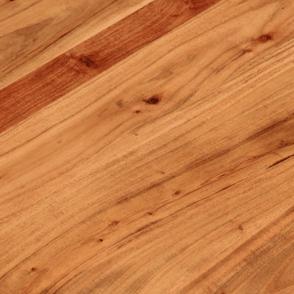 Piano per Tavolo Ø80x3,8 cm Rotondo in Legno Massello di Acacia | homemem39