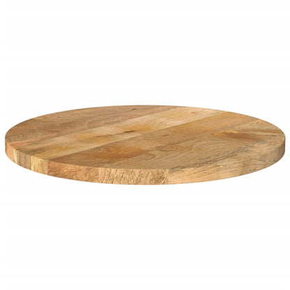 Piano per Tavolo Ø 40x3,8 cm Rotondo in Legno Massello di Mango