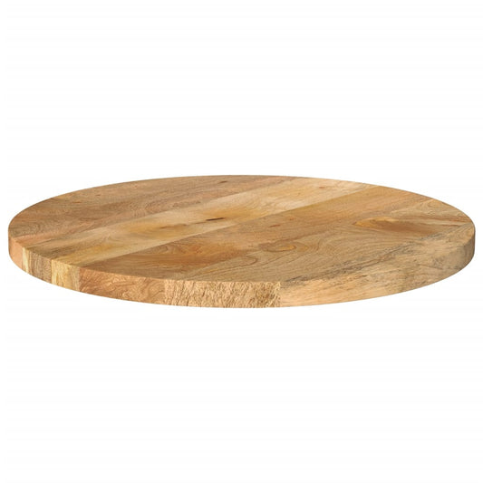 Piano per Tavolo Ø 40x3,8 cm Rotondo in Legno Massello di Mango