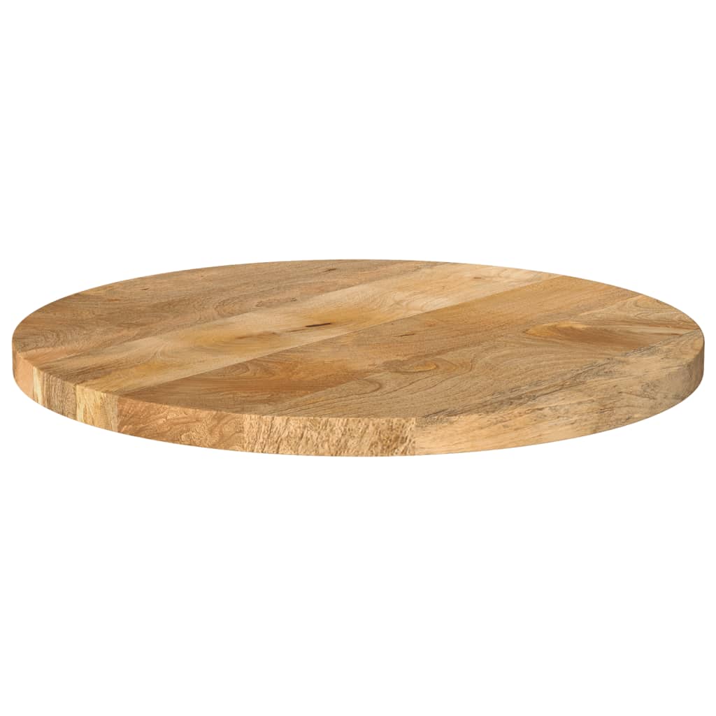 Piano per Tavolo Ø 50x3,8 cm Rotondo in Legno Massello di Mango | homemem39