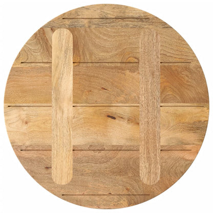Piano per Tavolo Ø 50x3,8 cm Rotondo in Legno Massello di Mango | homemem39