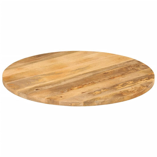 Piano per Tavolo Ø 80x3,8 cm Rotondo in Legno Massello di Mango | homemem39