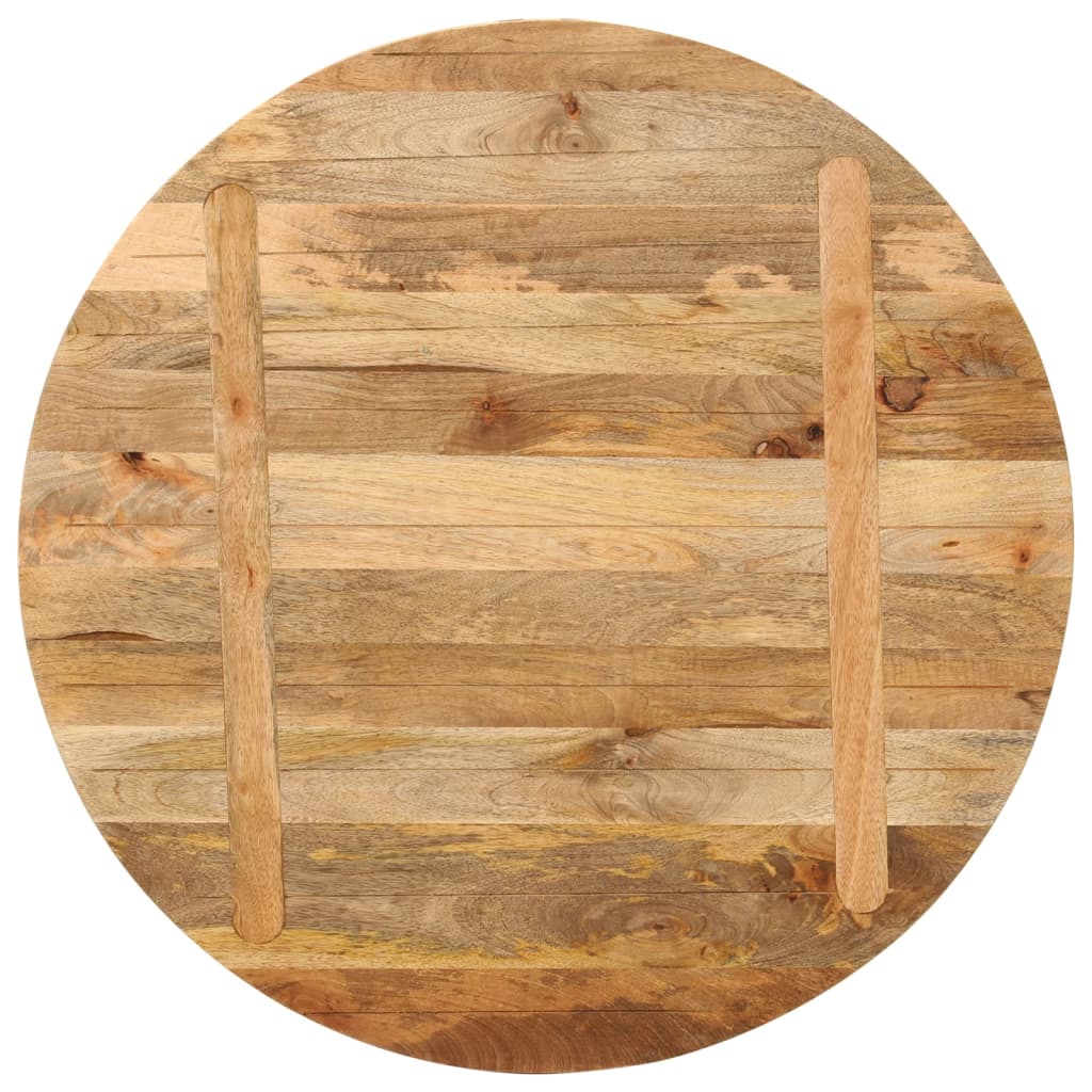 Piano per Tavolo Ø 80x3,8 cm Rotondo in Legno Massello di Mango | homemem39
