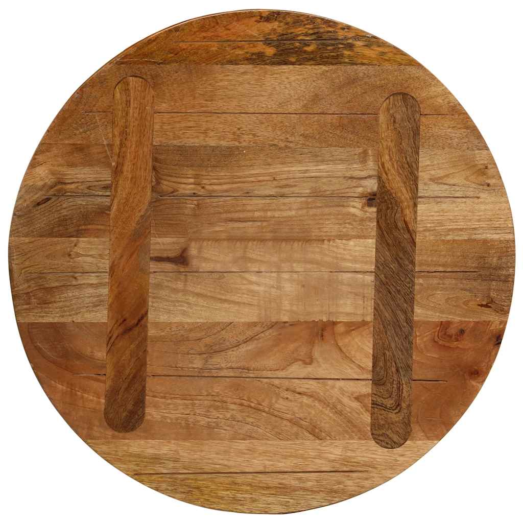 Piano per Tavolo Ø 40x2,5cm Rotondo in Legno Massello di Mango | homemem39