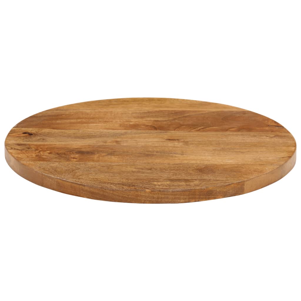 Piano per Tavolo Ø 40x3,8 cm Rotondo in Legno Massello di Mango | homemem39