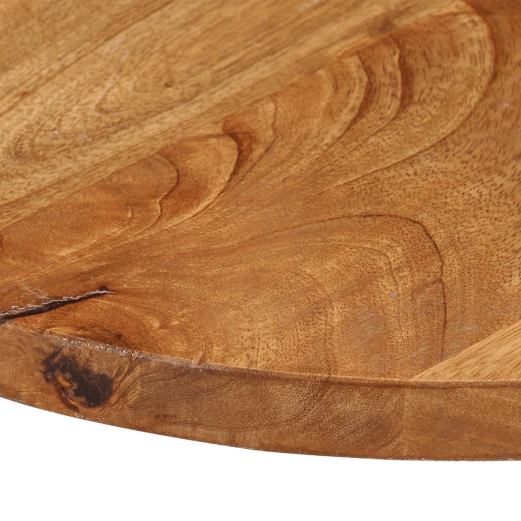 Piano per Tavolo Ø 60x3,8 cm Rotondo in Legno Massello di Mango | homemem39