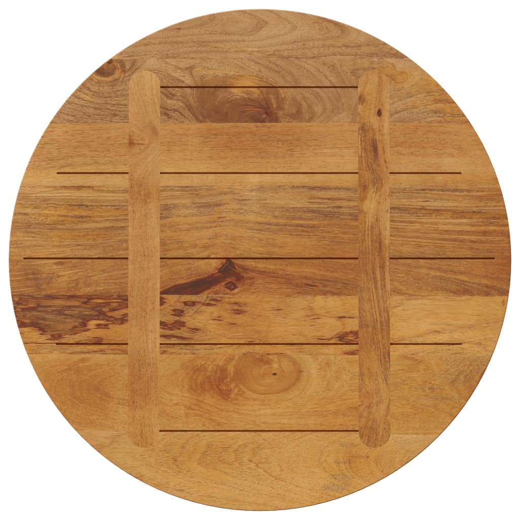Piano per Tavolo Ø 80x2,5cm Rotondo in Legno Massello di Mango | homemem39