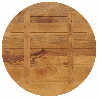 Piano per Tavolo Ø 80x3,8 cm Rotondo in Legno Massello di Mango | homemem39