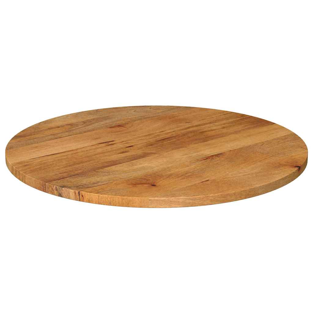 Piano per Tavolo Ø 90x3,8 cm Rotondo in Legno Massello di Mango | homemem39