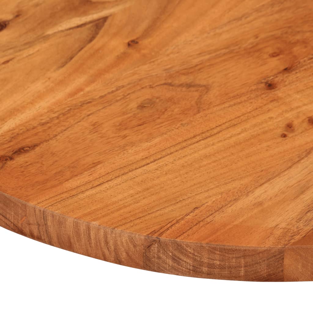 Piano Tavolo 120x60x3,8 cm Ovale in Legno Massello di Acacia | homemem39