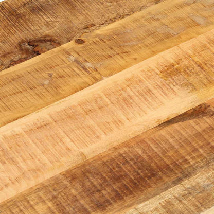 Piano Tavolo 140x60x2,5 cm Ovale Legno Massello Grezzo di Mango | homemem39