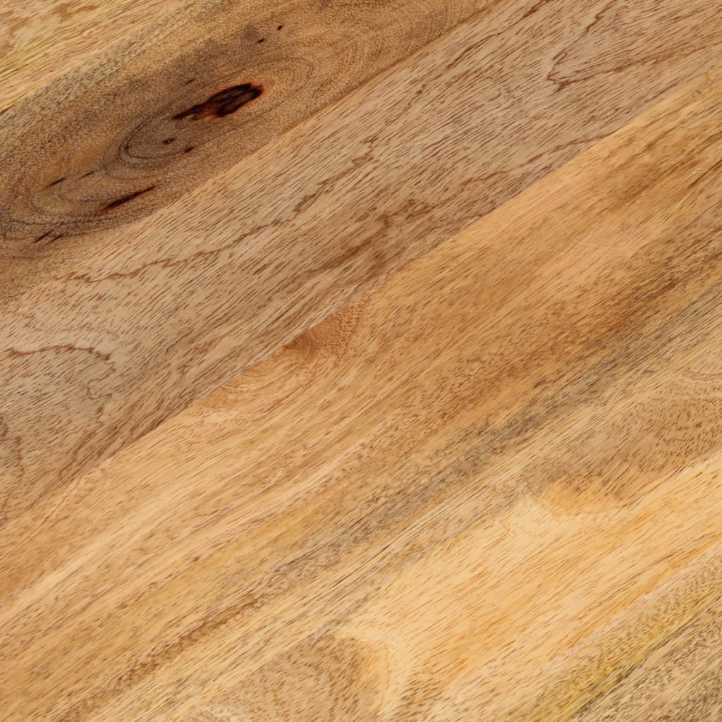 Piano Tavolo 100x50x2,5 cm Ovale in Legno Massello di Mango | homemem39