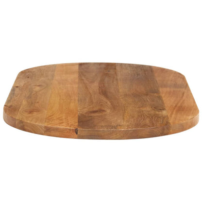 Piano Tavolo 80x40x2,5 cm Ovale in Legno Massello di Mango | homemem39