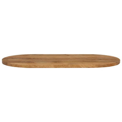 Piano Tavolo 100x40x2,5 cm Ovale in Legno Massello di Mango | homemem39