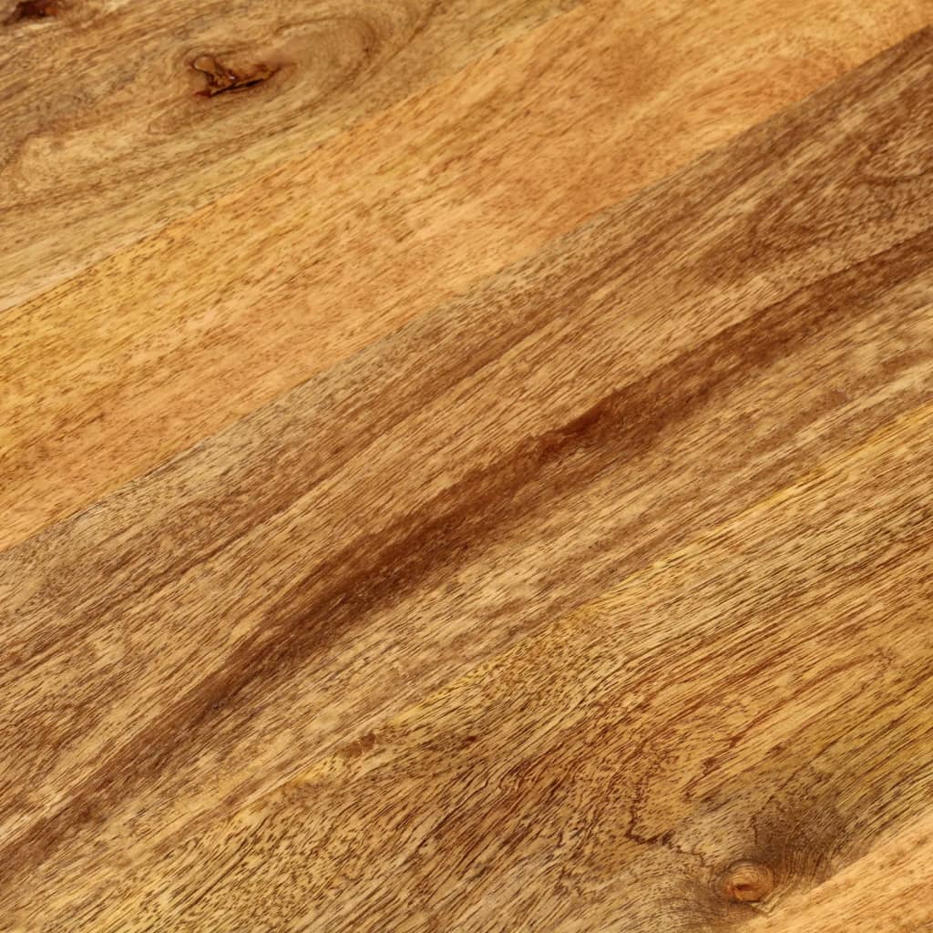 Piano Tavolo 100x40x2,5 cm Ovale in Legno Massello di Mango | homemem39