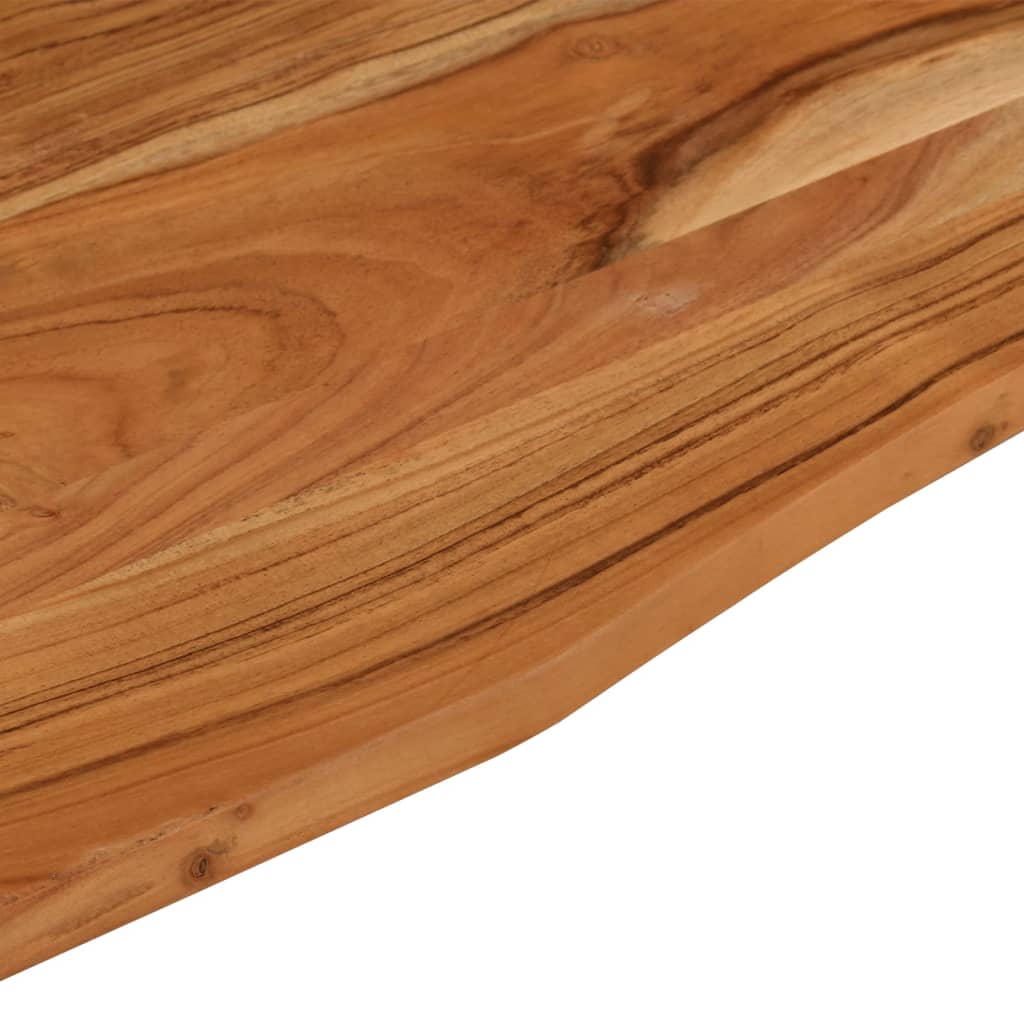 Piano Scrivania 100x60x2,5cm Rettangolare Legno Massello Acacia