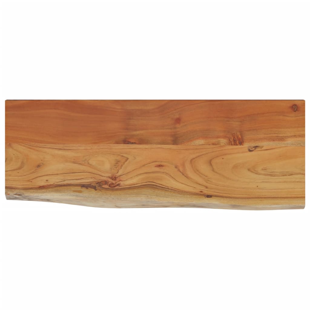 Mensola a Muro 50x20x3,8cm Rettangolare Legno Acacia Bordi Vivi | homemem39
