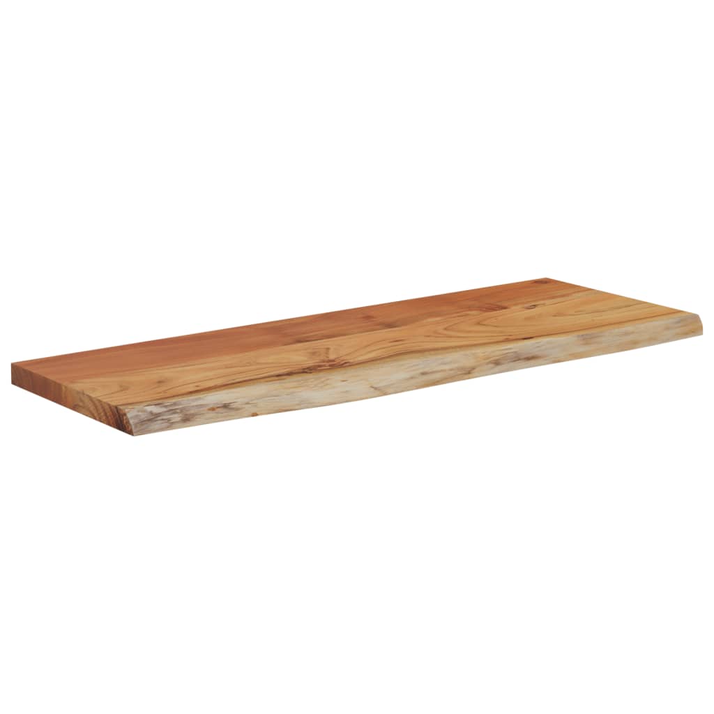 Mensola a Muro 50x20x3,8cm Rettangolare Legno Acacia Bordi Vivi | homemem39