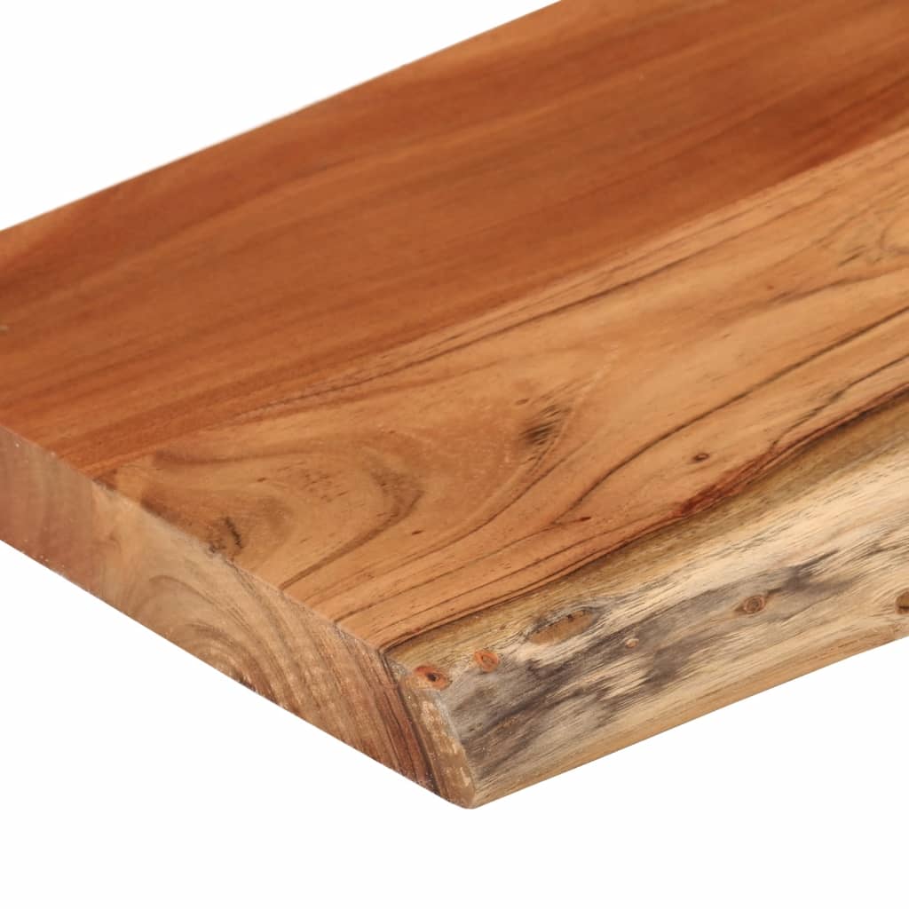 Mensola a Muro 50x20x3,8cm Rettangolare Legno Acacia Bordi Vivi | homemem39