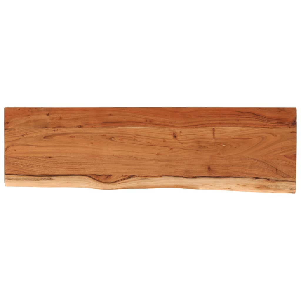 Mensola a Muro 70x20x3,8cm Rettangolare Legno Acacia Bordi Vivi | homemem39
