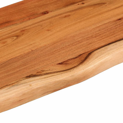 Mensola a Muro 70x20x3,8cm Rettangolare Legno Acacia Bordi Vivi | homemem39