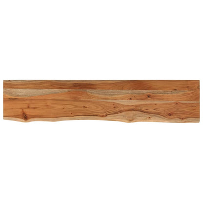 Mensola a Muro 90x20x3,8cm Rettangolare Legno Acacia Bordi Vivi | homemem39