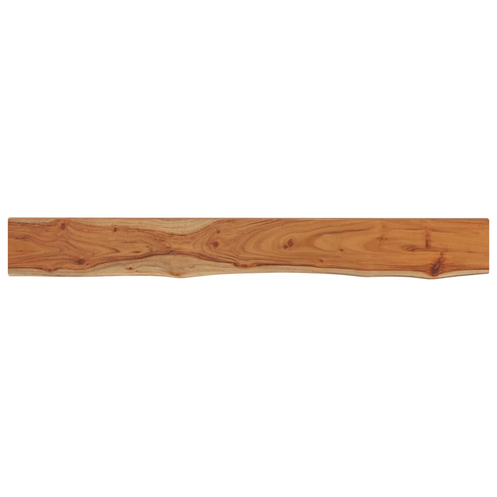 Mensola Muro 140x20x3,8cm Rettangolare Legno Acacia Bordi Vivi | homemem39