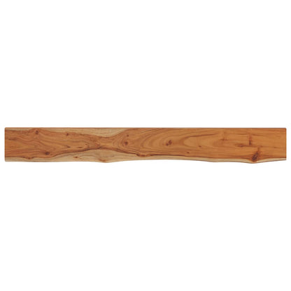 Mensola Muro 140x20x3,8cm Rettangolare Legno Acacia Bordi Vivi | homemem39