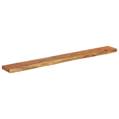Mensola Muro 140x20x3,8cm Rettangolare Legno Acacia Bordi Vivi | homemem39