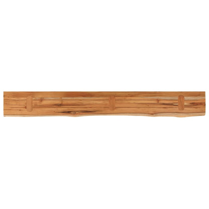 Mensola Muro 140x20x3,8cm Rettangolare Legno Acacia Bordi Vivi | homemem39
