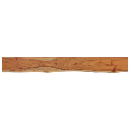 Mensola Muro 160x20x3,8cm Rettangolare Legno Acacia Bordi Vivi | homemem39
