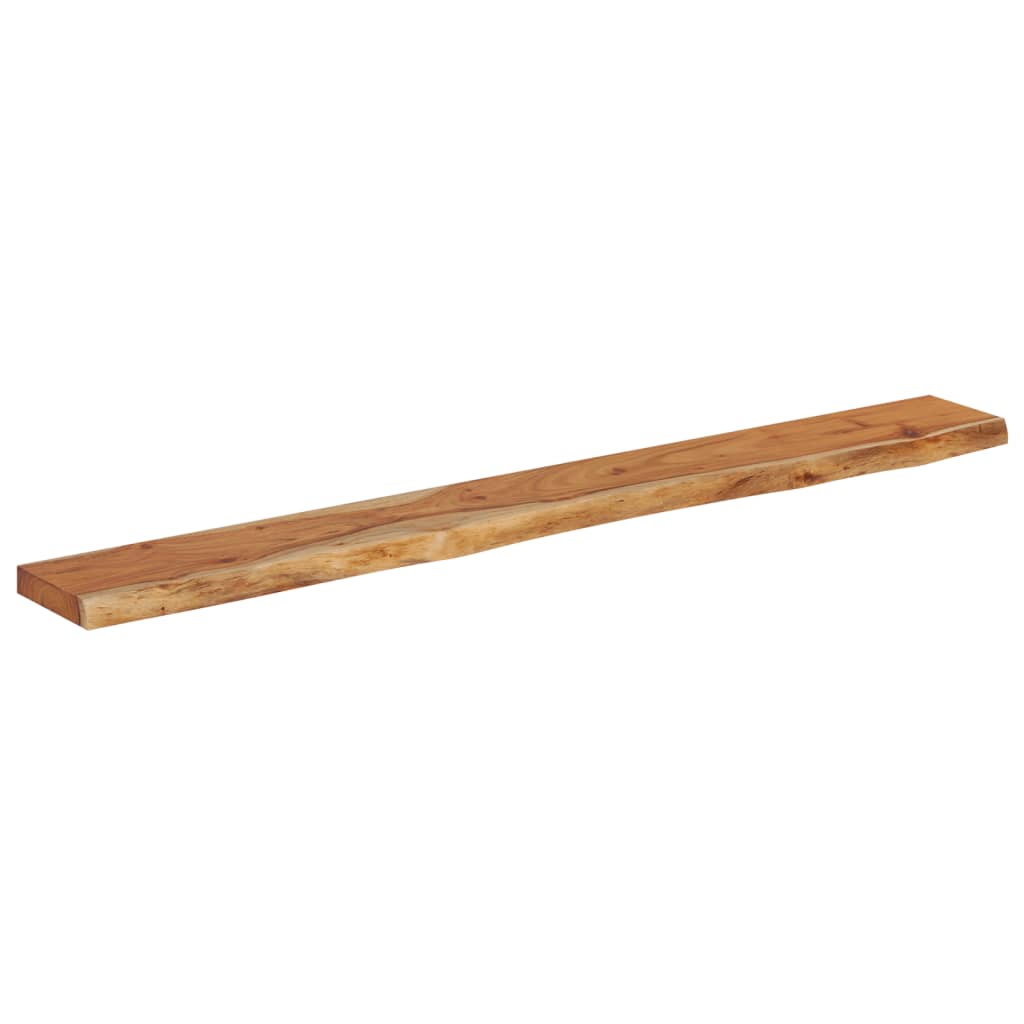 Mensola Muro 160x20x3,8cm Rettangolare Legno Acacia Bordi Vivi | homemem39