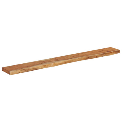 Mensola Muro 180x20x3,8cm Rettangolare Legno Acacia Bordi Vivi | homemem39