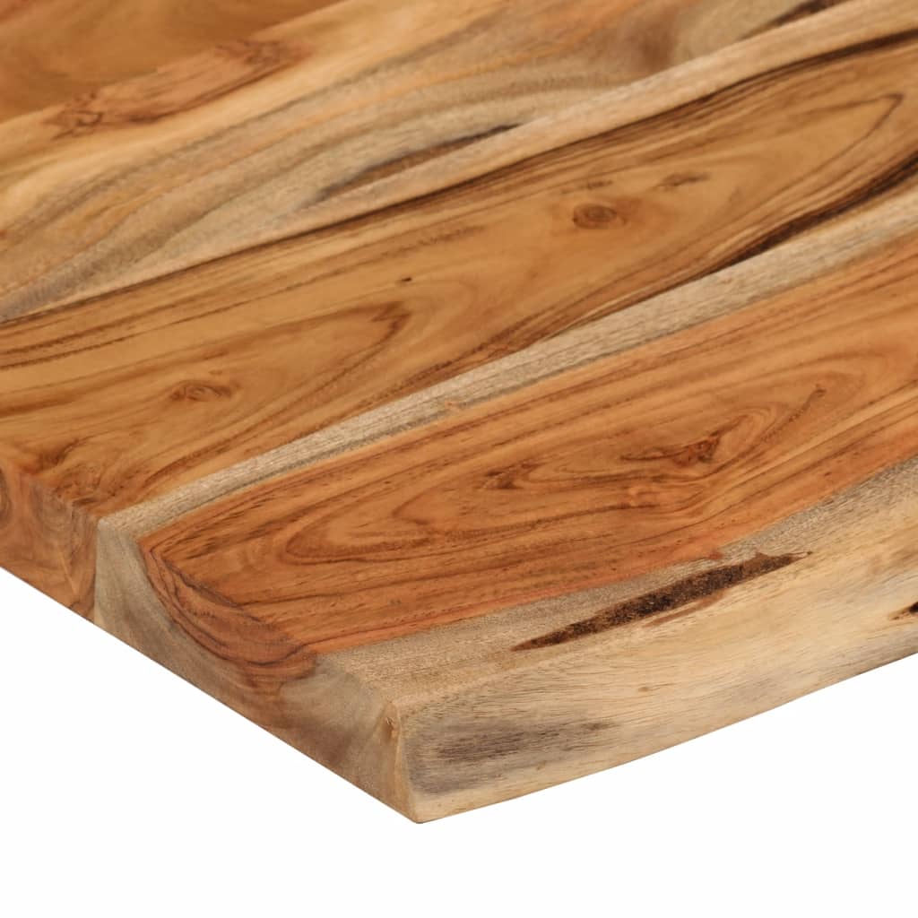Mensola a Muro 50x30x3,8cm Rettangolare Legno Acacia Bordi Vivi | homemem39