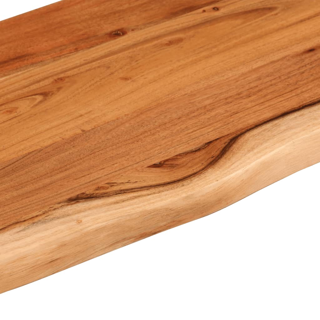 Mensola a Muro 90x30x3,8cm Rettangolare Legno Acacia Bordi Vivi | homemem39