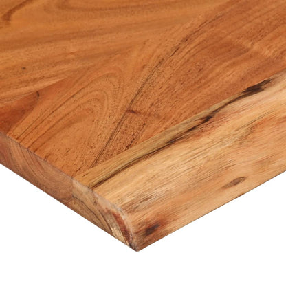 Mensola Muro 100x30x3,8cm Rettangolare Legno Acacia Bordi Vivi | homemem39