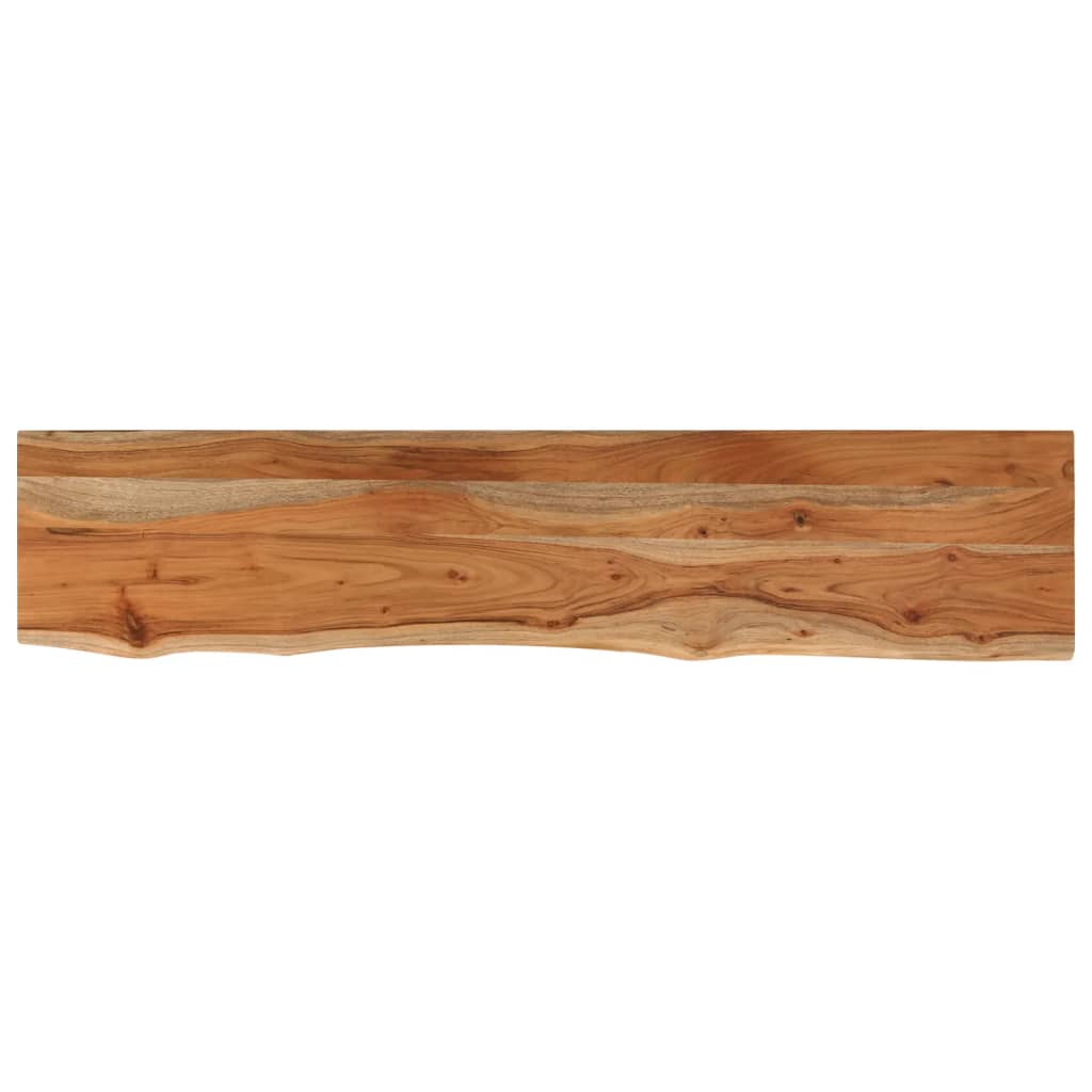 Piano Tavolo 160x30x3,8 cm Rettangolare Legno Acacia Bordi Vivi | homemem39
