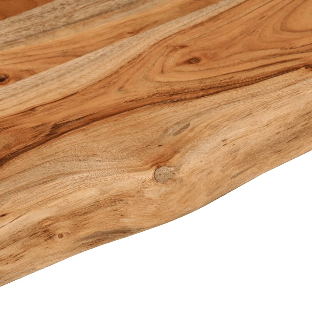 Piano Tavolo 160x30x3,8 cm Rettangolare Legno Acacia Bordi Vivi | homemem39
