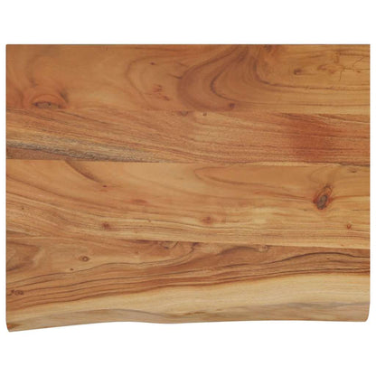 Mensola a Muro 50x40x3,8cm Rettangolare Legno Acacia Bordi Vivi | homemem39