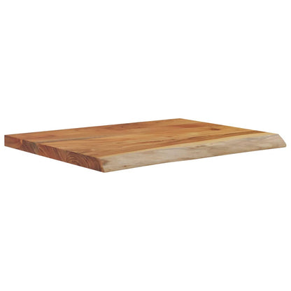 Mensola a Muro 50x40x3,8cm Rettangolare Legno Acacia Bordi Vivi | homemem39