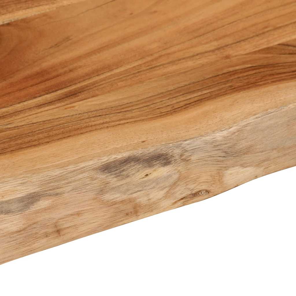 Mensola a Muro 50x40x3,8cm Rettangolare Legno Acacia Bordi Vivi | homemem39