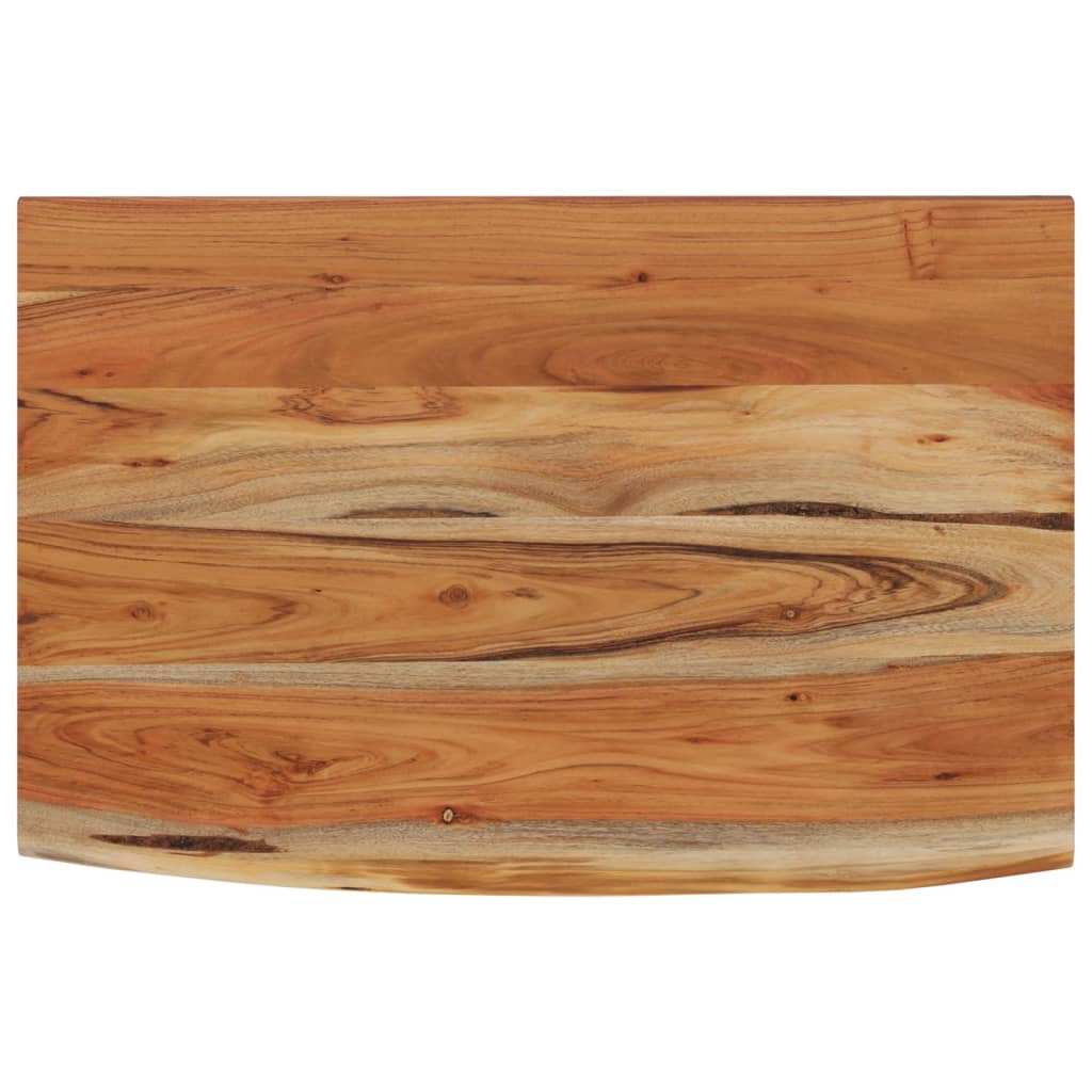 Mensola a Muro 60x40x3,8cm Rettangolare Legno Acacia Bordi Vivi | homemem39