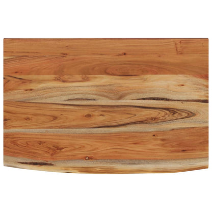Mensola a Muro 60x40x3,8cm Rettangolare Legno Acacia Bordi Vivi | homemem39