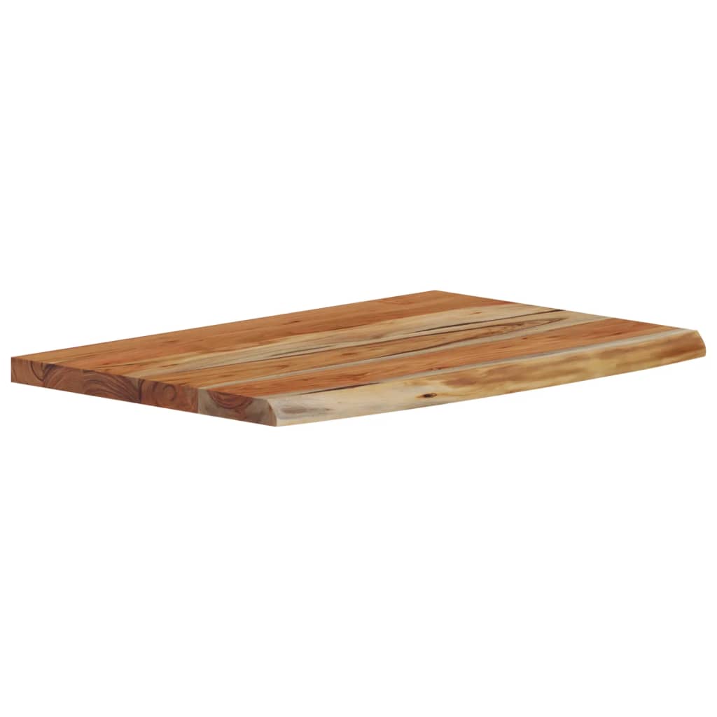 Mensola a Muro 60x40x3,8cm Rettangolare Legno Acacia Bordi Vivi | homemem39