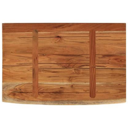 Mensola a Muro 70x40x3,8cm Rettangolare Legno Acacia Bordi Vivi | homemem39